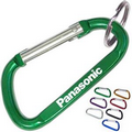 Aluminum Carabiner with Key Ring - 7 Cm (9 Week Production)